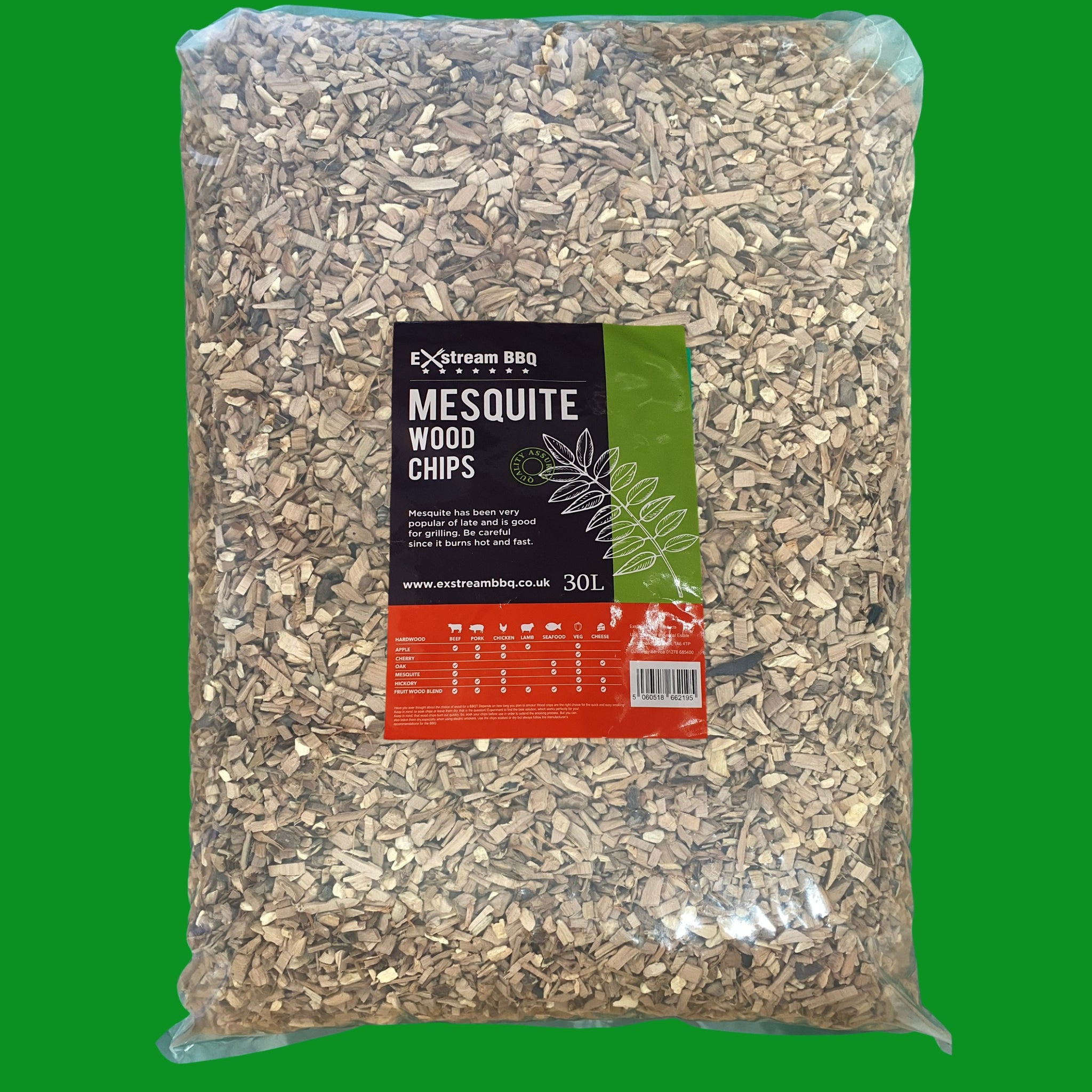 ExstreamBBQ MESQUITE BBQ Smoking Wood Chips 30L Bag For Ninja