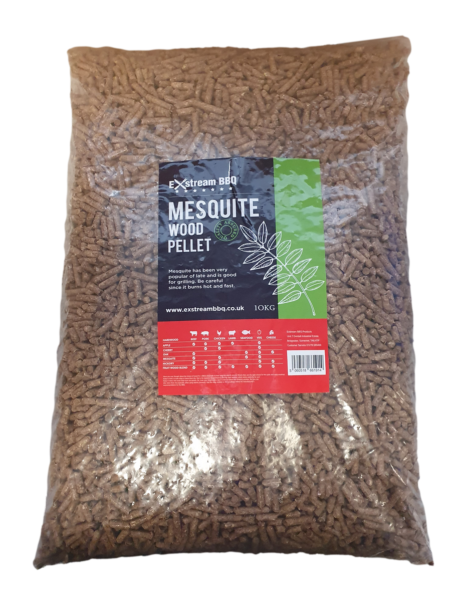 ExstreamBBQ Mesquite Wood Pellets BBQ 10kg Bag For Ninja Woodfire Electric BBQ Grill Ooni Pizza Ovens